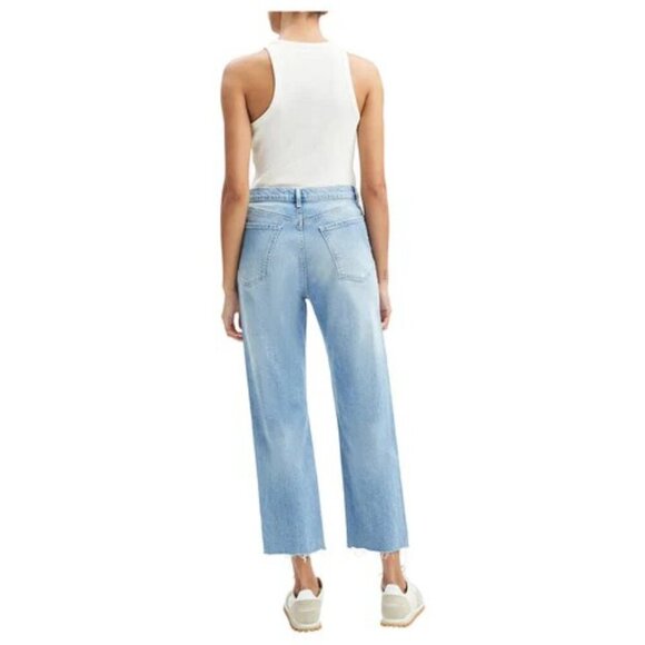 7 For All Mankind Easy Straight Jeans Light Blue Size 27 - Picture 8 of 8